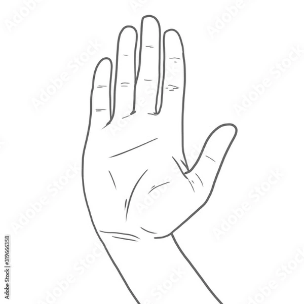 Fototapeta Geste-Stopp