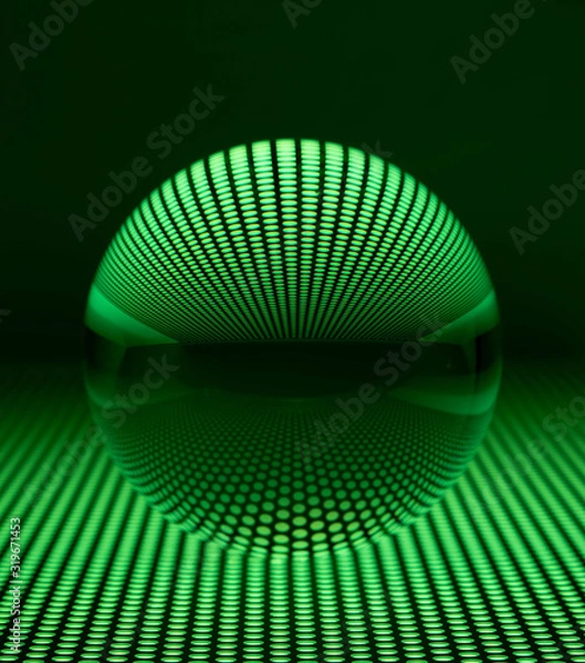 Fototapeta glaskugel grün