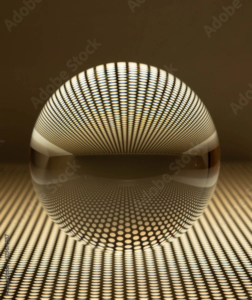 Fototapeta glaskugel hellbraun