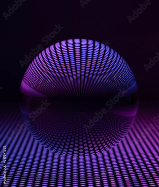 Fototapeta glaskugel violet