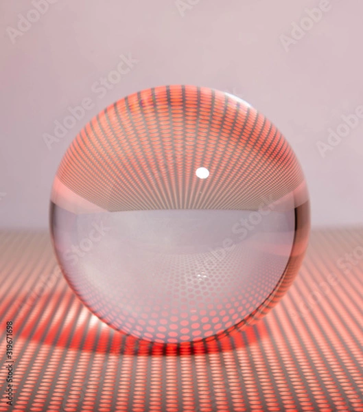 Fototapeta Glaskugel orange 1