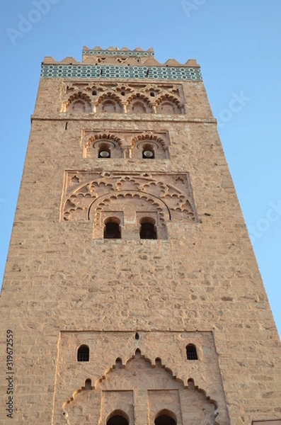 Obraz  Mosquée Koutoubia avec Minaret à Marrakech Maroc 
