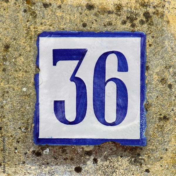 Obraz House number thirty six  - 36