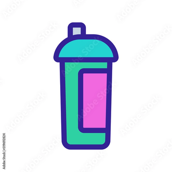 Obraz Energy drink icon vector. Thin line sign. Isolated contour symbol illustration