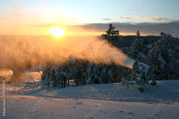 Obraz Snökanon i Järvsöbacken
