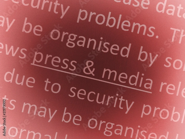 Fototapeta Press & Media