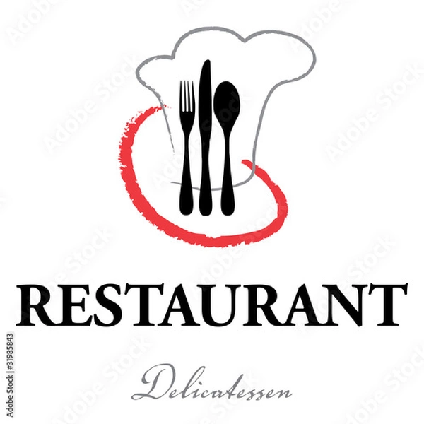 Obraz Restaurant Catering Logo