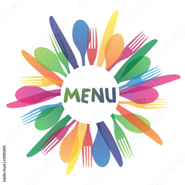 Obraz Restaurant Catering Menu Logo