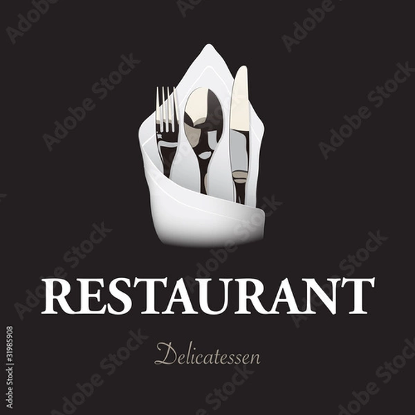 Obraz Restaurant Catering Logo