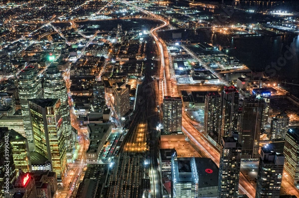 Fototapeta Widok Toronto z „Skypodu” wieży CN.