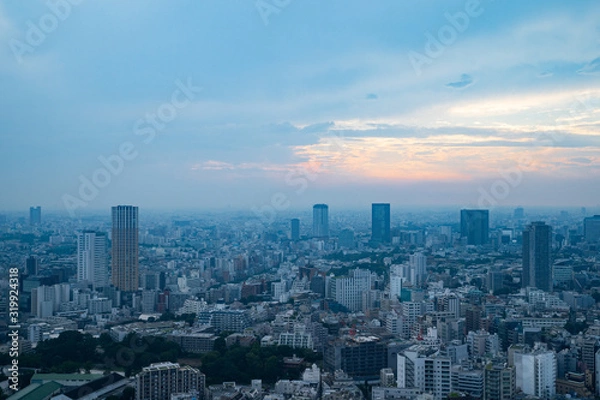 Fototapeta 日本・東京の夕方の景色