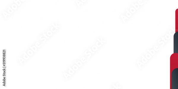 Obraz Modern simple red black white abstract presentation background design with copy space.