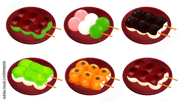 Fototapeta だんごセット