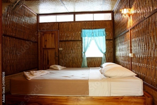 Fototapeta bamboo bed room