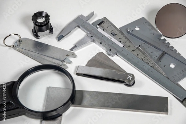 Obraz Vusual control professional instruments. Mockup.