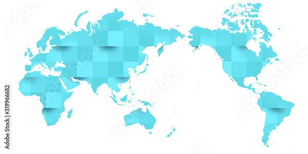 Fototapeta 世界　地図　壁紙　アイコン