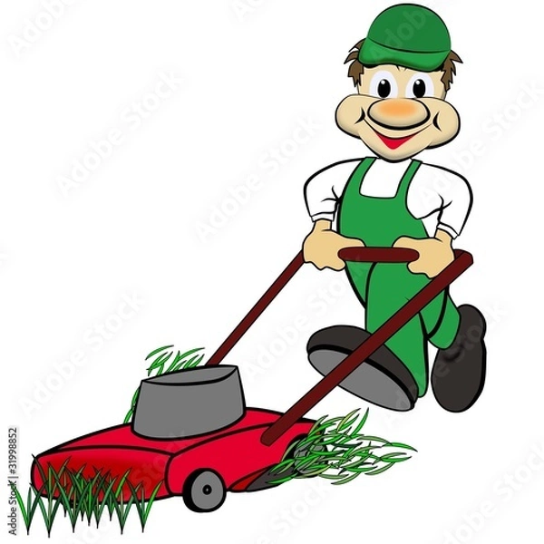 Obraz der Rasenmäher