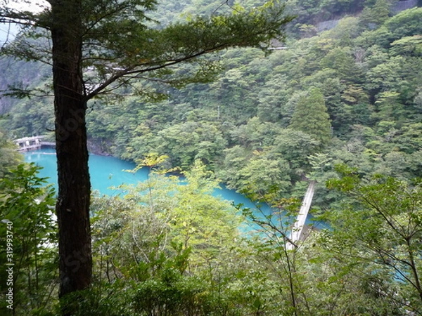 Fototapeta 静岡県寸又峡　大間ダム湖