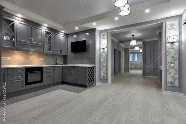 Obraz kitchen living room