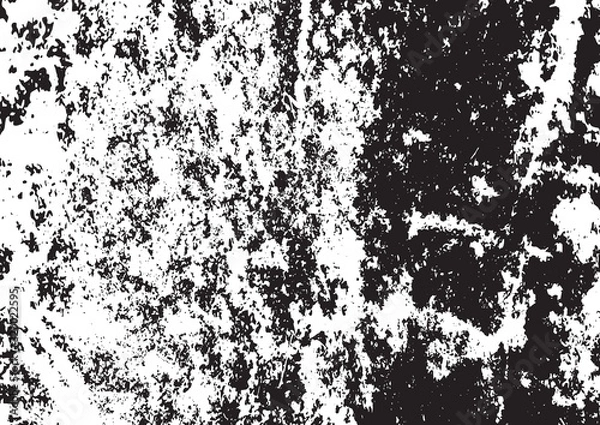 Fototapeta Black and white vintage grunge futuristic background. Abstract textured pattern, layout for design packaging, business cards, websites, postcards, posters, brochures, fabrics, covers mock-up design