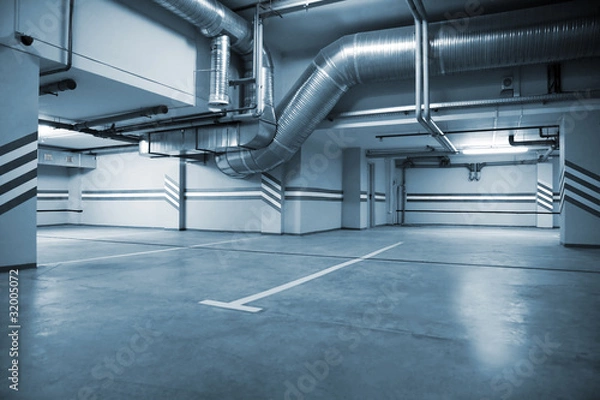 Obraz Parking in a cellar