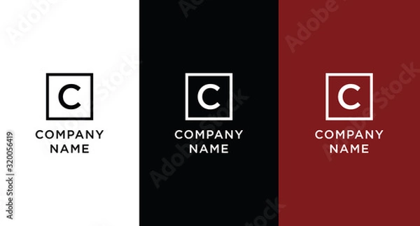 Fototapeta C logo template vector concept