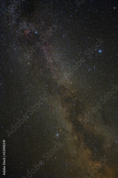 Obraz Summer triangle and Milky Way
