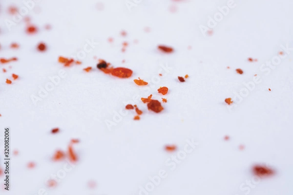 Obraz Chilli flakes background image red and white