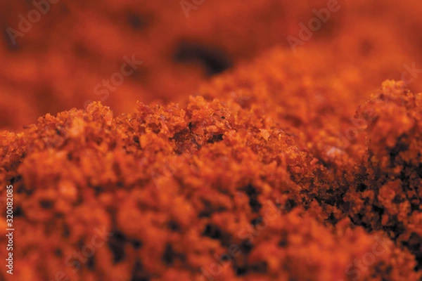 Obraz Red chilli powder macro background image close-up