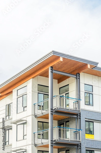 Fototapeta The top of the house with nice window.