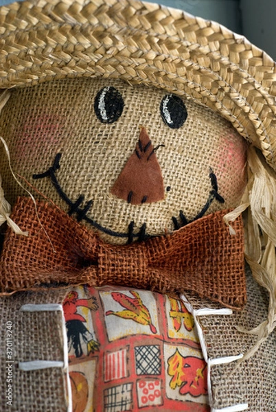 Fototapeta Close up of scarecrow