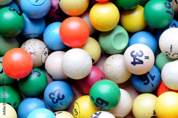 Fototapeta Bingo Balls