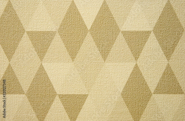 Fototapeta Triangular and rhombus geometrical background soft green toned. textured backgdrop