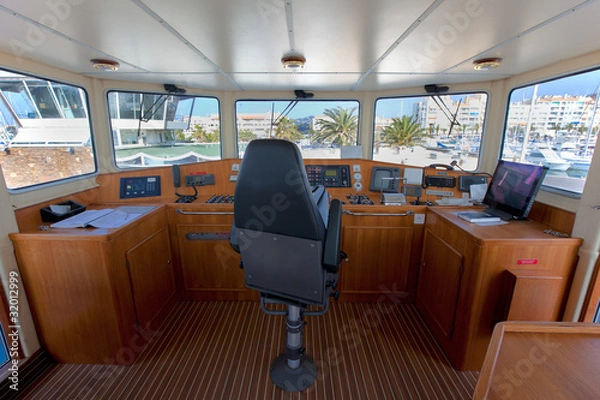 Obraz Boat cockpit