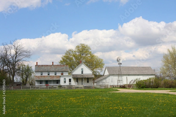 Fototapeta Amish Farm house