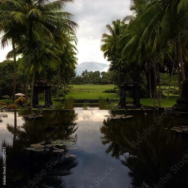 Obraz Java Indonesien Mount Merapi Palmen Berg Vulkan 