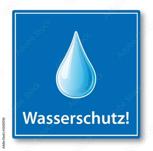 Fototapeta Wasserschutz!
