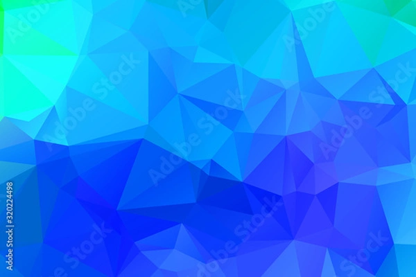 Obraz Abstract multicolor emerald green background. Vector polygonal design illustrator