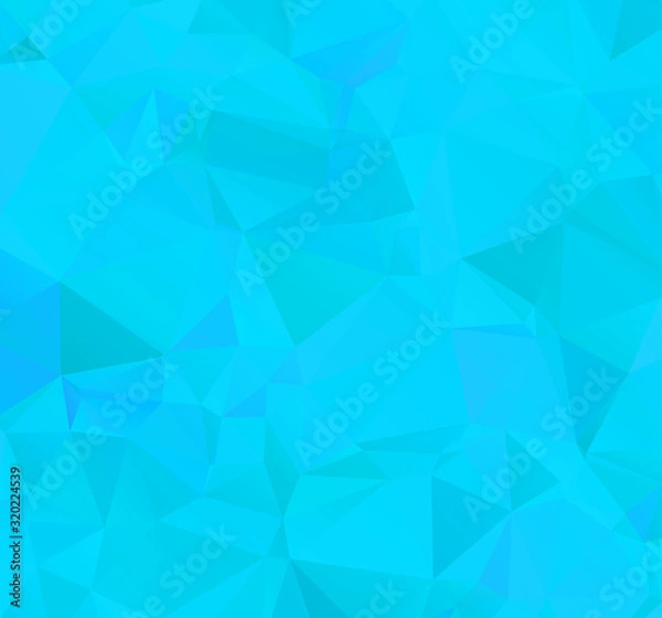 Fototapeta Light blue triangle modern geometric abstract background