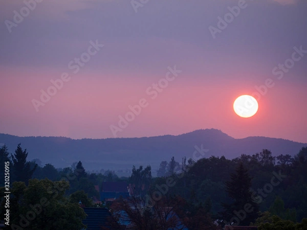 Obraz Sunset (Quedlinburg)