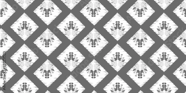 Fototapeta Ethnic wave pattern. Seamless  ehnic carpet African pattern.  Aztec style. Geometric abstract pattern