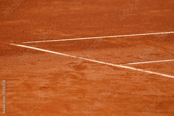 Obraz lines at tennis court