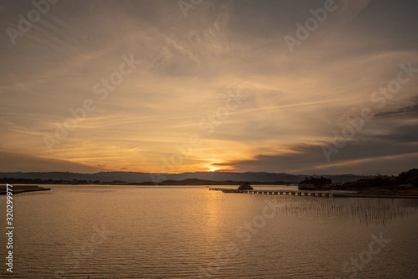 Fototapeta 夕暮れの松川浦