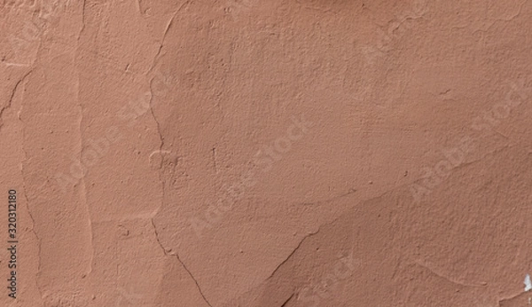 Obraz texture painted plastered wall with imperfections and cracks