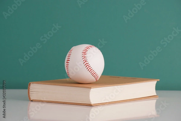 Obraz baseball and book