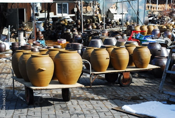 Obraz bake pottery 도자기 항아리