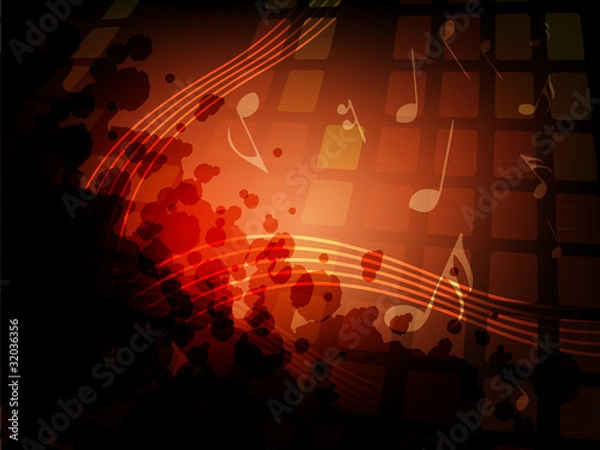 Obraz Abstract background with music bar