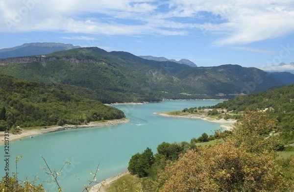 Fototapeta Le lac bleu.