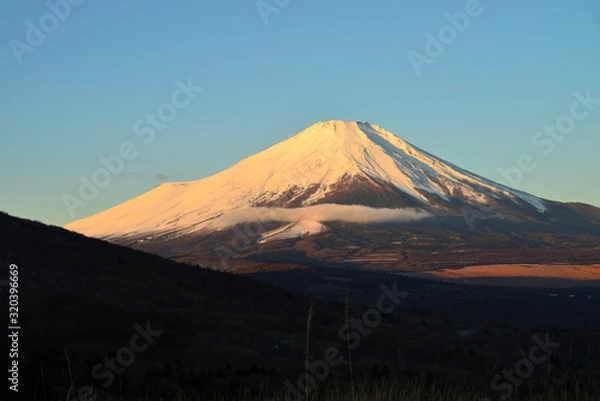 Obraz 富士　富士山　山梨県山中湖付近の風景