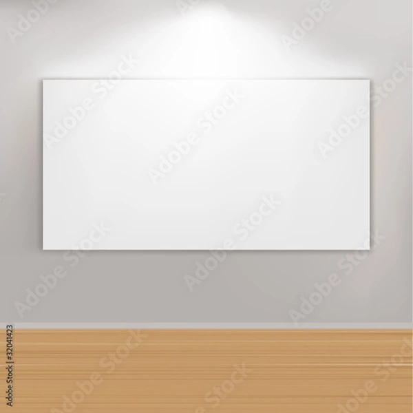 Fototapeta Empty Paintings Frame On Wall